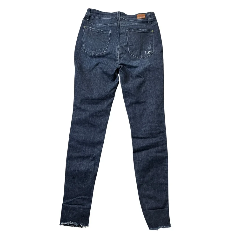 Judy‎ Blue 9/29 Skinny Fit Jeans Raw Hem Cotton Blend